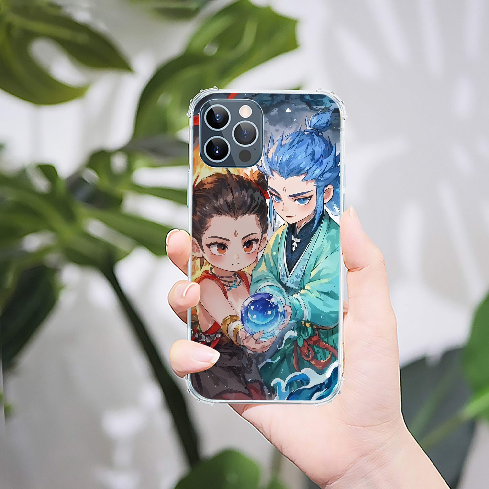 （画像用） Ne Zha 2 ナタ 魔童の大暴れ 【iPhone 12シリーズ対応】透明スマホケース（クリアソフトケース）